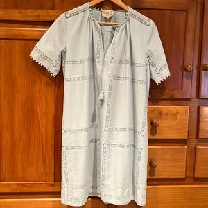 Sea New York Light Blue Mini Dress